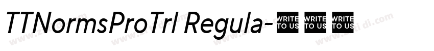 TTNormsProTrl Regula字体转换